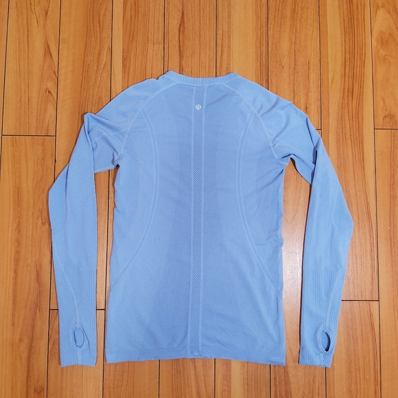 Lululemon Swiftly Tech Long Sleeve CrewHydrangea Blue Size 8 - Picture 5 of 11